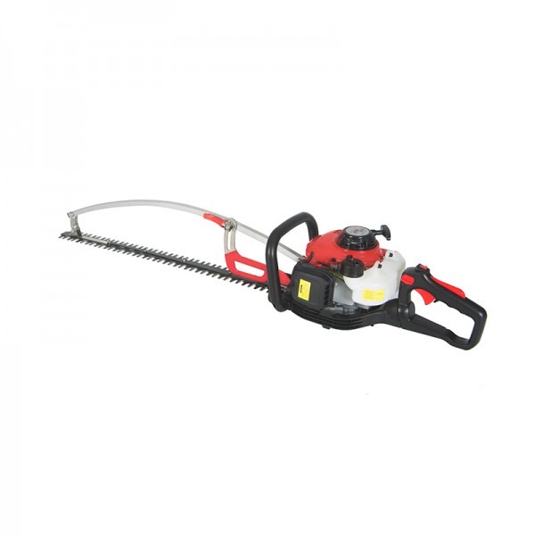 Curved hedge machine